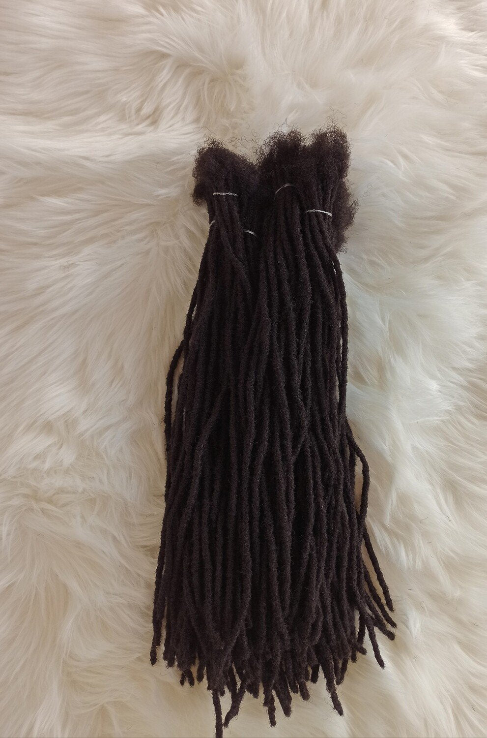 Long Dreadlock Extensions-14 to 40 inches Dreadlock Extensions-Human Hair Dreadlock Extensions -long permanent Dreadlock Extensions 20 loc bundle ( Size X-Small )