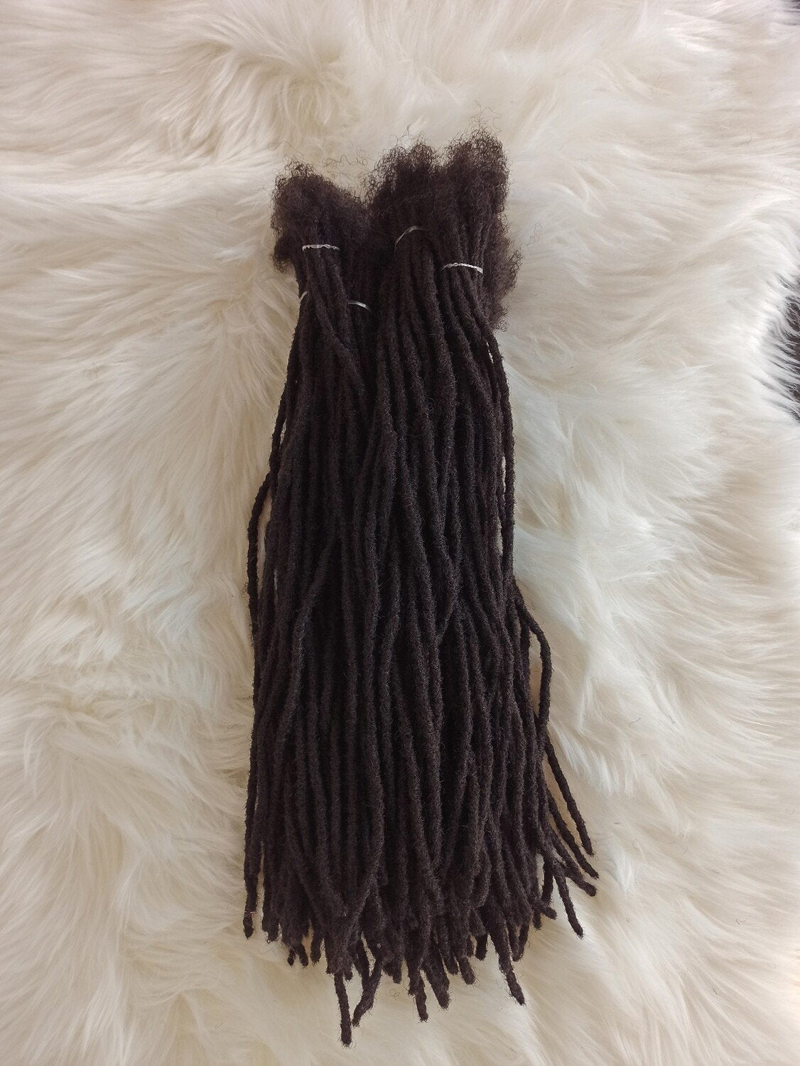 Long Dreadlock Extensions-14 to 40 inches Dreadlock Extensions-Human Hair Dreadlock Extensions -long permanent Dreadlock Extensions 20 loc bundle ( Size X-Small )