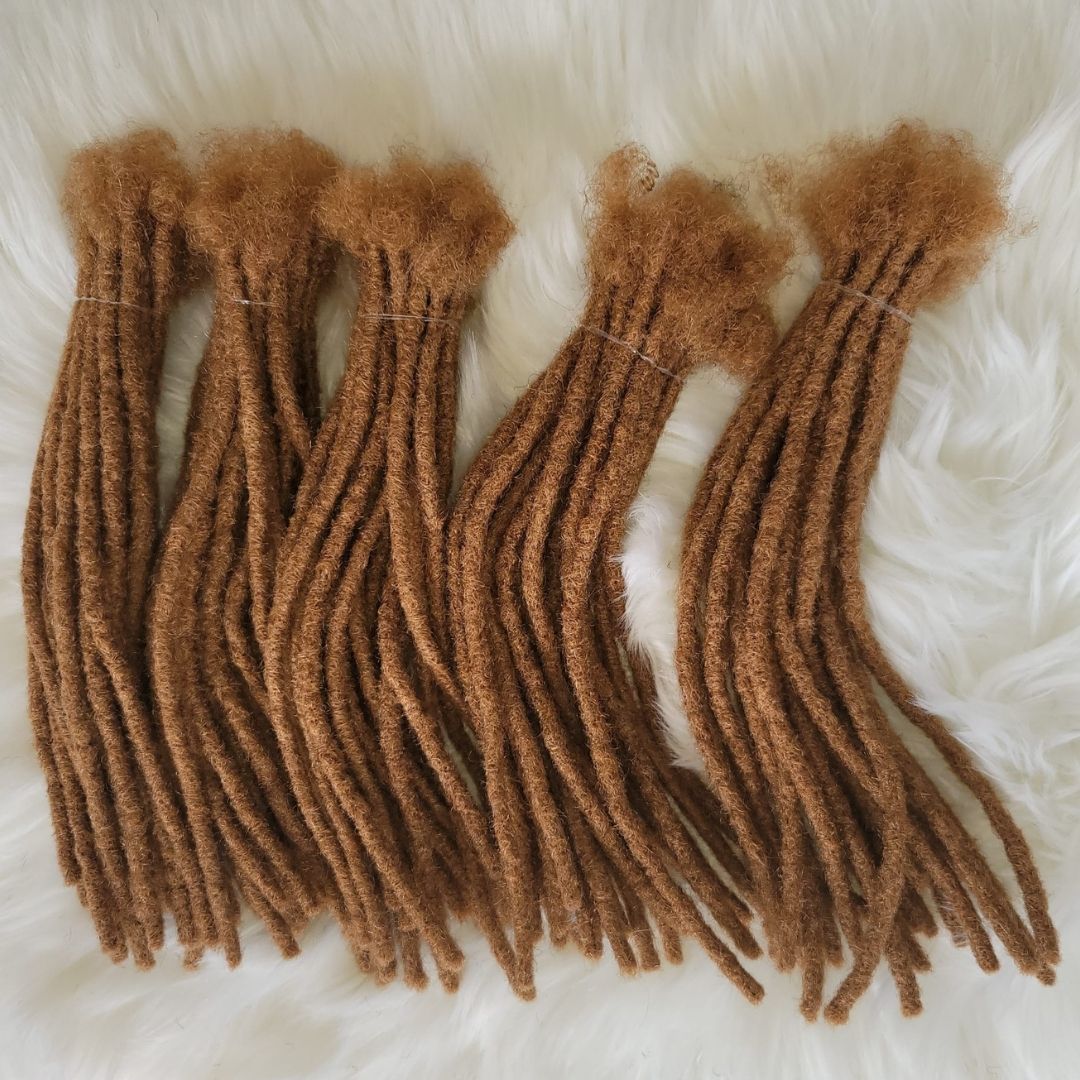 100 locs Bundle, 100% Human Hair Dreadlock Extensions with Closed Tips In X-Small to Small Sizes with 3 to 14 inches in Multiple Colors