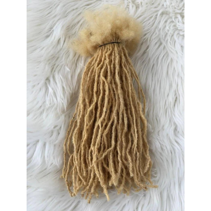 Bundle of 100 Micro-locs Made From 100% Human Hair Sizes 0.3 cm, Anwi Mini Textured Locs