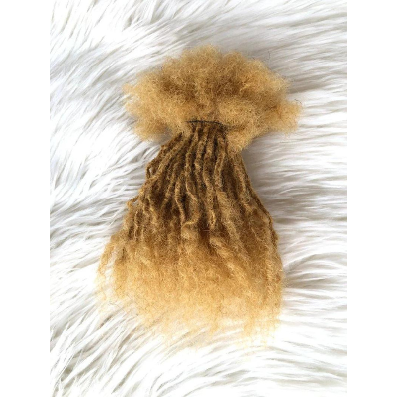 Bundle of 50 Anwi Mini Textured Locs Made From 100% Human Hair Size 0.3 cm