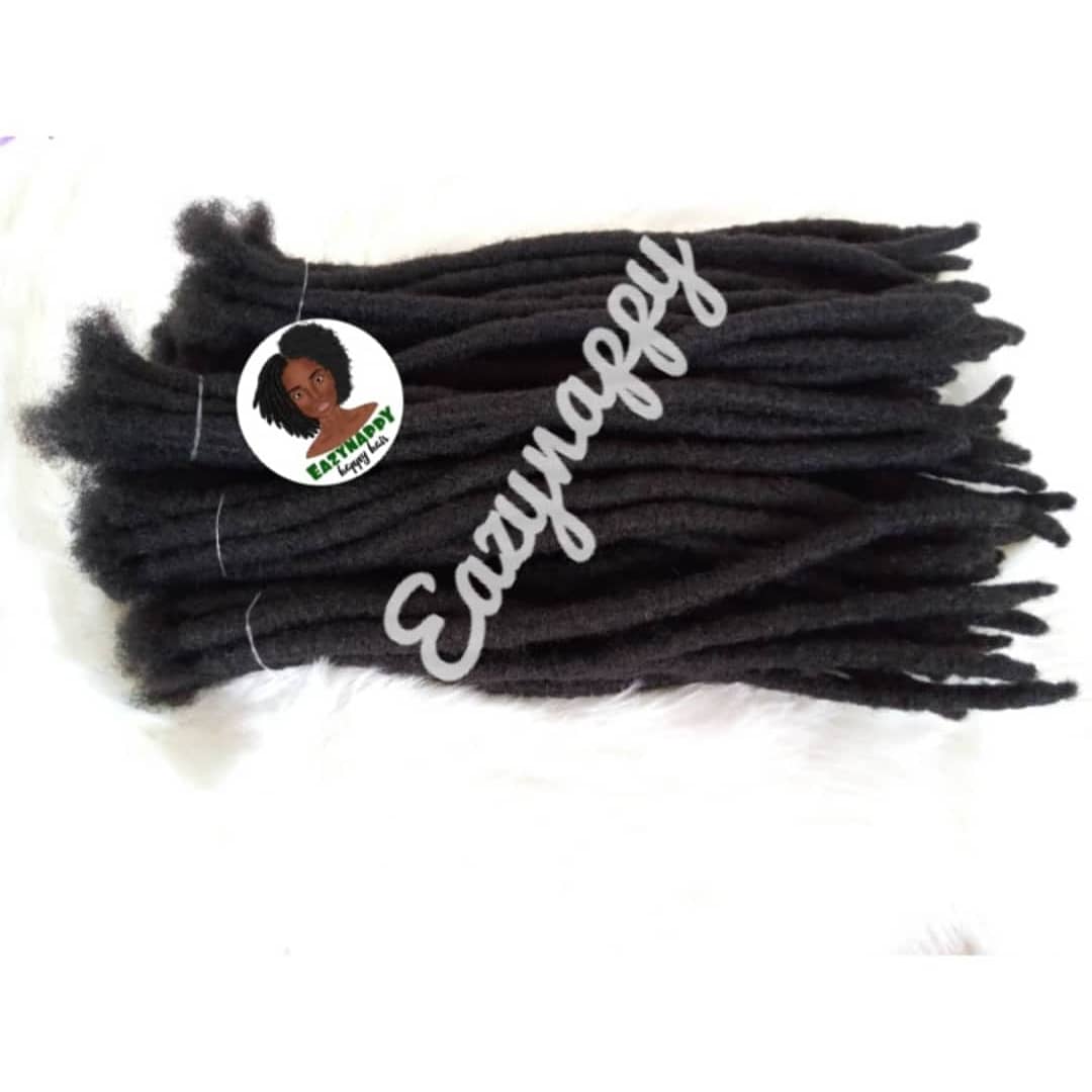 70 locs per bundle Sharpie size handmade permanent dreadlock extensions made from 100% human hair-Afrolocs