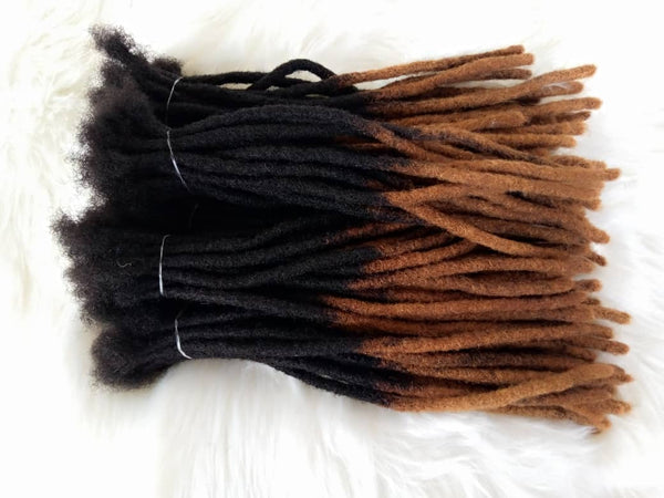 10 locs Bundle, 100% Human Hair Dreadlock Extensions with Honey Tips I -  Eazynappy